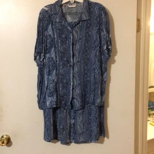 Blouse and skirt set